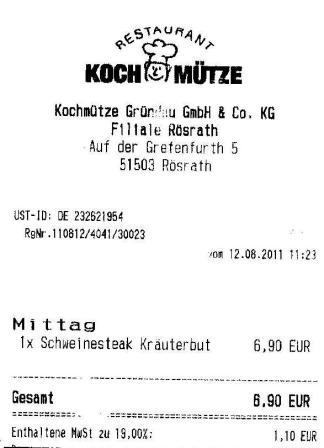 utea Hffner Kochmtze Restaurant